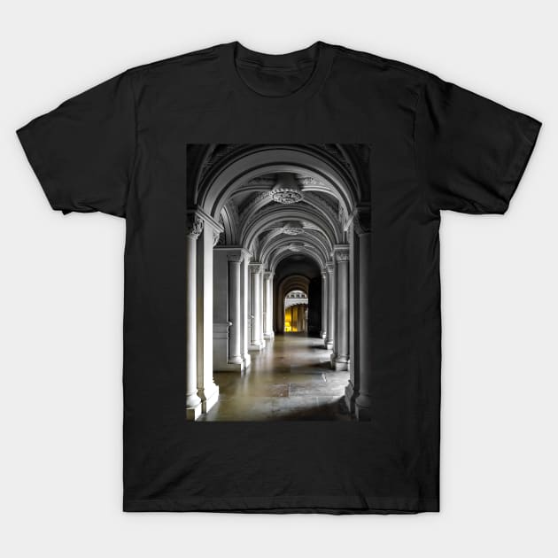 Corridor in Penrhyn castle T-Shirt by jasminewang